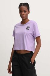 The North Face tricou din bumbac femei, culoarea violet, NF0A87NBQZI1 PPYH-TSD2A4_04X (NF0A87NBQZI1)