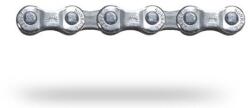 SunRace CNM84 kerékpár lánc, 6-7-8s, 116 szem, patenszemmel, ezüst