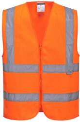 Portwest Hi-Vis zippzáras mellény (narancs, XXL) (C375ORRXXL)