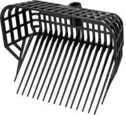 Kerbl Maxi mély trágyázóvilla extra erős műanyagból, nyél nélkül (38 x 30 cm | 610 g | Fekete)