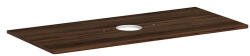 Hansgrohe Xelu Q Középre fúrt 1180/550-es laminált pultlap Xuniva mosdóhoz csapfurat nélkül, sötét dió 54115630 (54115630)
