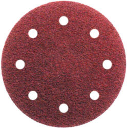 ABRABORO KE-RG tépőzáras csiszolótányér, 8 lyukas, 125 mm, P180, 50 db (030412518008)