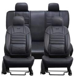 DeluxeBoss Set Huse Scaune Auto pentru Seat Ibiza - Deluxe Boss, piele ecologica, negru, 11 piese