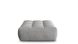 Micadoni Puf Bloom si tapiterie din catifeaa, gri (MIC_POUF_184_F1_BLOOM7)