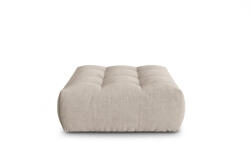 Micadoni Puf Bloom si tapiterie din tesatura structurala, bej inchis (MIC_POUF_86_F1_BLOOM1)
