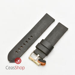  Curea piele neagră vintage QR 20mm - 3830120