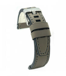  Curea piele gri vintage ceruită QR 22mm - 4140722 - ceas-shop
