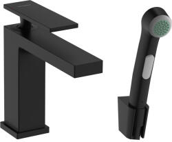 Hansgrohe Tecturis E, karos mosdócsaptelep 110 Bidette kézizuhannyal, fekete matt, HAN-73210670 (HAN-73210670)