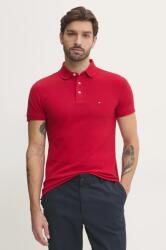 Tommy Hilfiger poló piros, férfi, mintás, MW0MW17771 - piros XL
