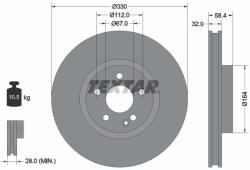 TEXTAR féktárcsa TEXTAR 92279403 (92279403)