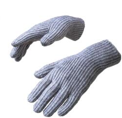 HARAHU Kötött kesztyűk telefonhoz kivágásokkal az ujjaknak - Szürke KP35516