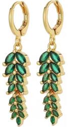 HARAHU MI-35492 Fülbevaló - Arany/Zöld KP35492