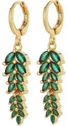  MI-35492 Fülbevaló - Arany/Zöld