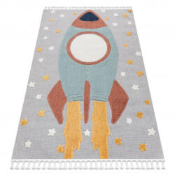 DW Covor gri pentru copii cu rachetă Yoyo Dimensiuni: 120x170 cm Covor
