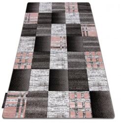 DW Covor gri-roz cu model geometric Siena Dimensiuni: 140x190 cm Covor