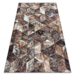 DW Covor dreptunghiular maro Patchwork Dimensiuni: 160x230 cm Covor