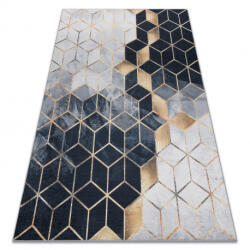 DW Covor dreptunghiular André cu model negru-auriu Dimensiuni: 120x170 cm Covor