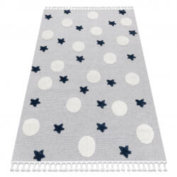 DW Covor gri pentru copii cu steluțe și cercuri Yoyo Dimensiuni: 80x150 cm Covor