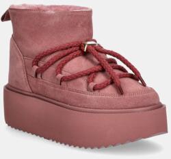 Inuikii velúr hócipő Classic Low Platform rózsaszín, 75204-004 - rózsaszín Női 40