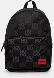 HUGO BOSS hátizsák fekete, férfi, nagy, mintás, 50529424 - fekete Univerzális méret - answear - 44 990 Ft