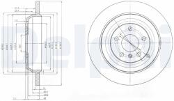 DELPHI féktárcsa DELPHI BG4031 (BG4031)