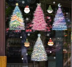 Vanco-Up Karácsonyi sztatikus ablakmatrica, Vanco-Up - Színes karácsonyfák