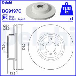 DELPHI Tarcza Ham. Bmw 1 E82 07- (bg9197c)