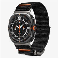 Spigen DURAPRO FLEX pótszíj (egyedi méret, textil, állítható) FEKETE Samsung Galaxy Watch Ultra eSIM 47mm (SM-L705) (AMP08773) - bluedigital