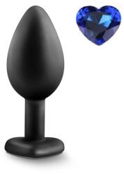 Mokko Toys Dop Anal Brighty, Small Silicon Negru/Albastru Mokko Toys