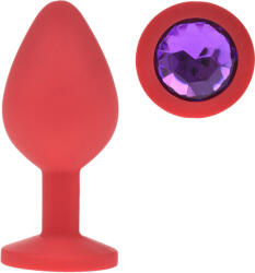 Guilty Toys Dop Anal Silicone Buttplug, Medium, Rosu/Mov, Guilty Toys