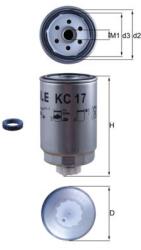 MAHLE filtru combustibil MAHLE KC 17D (KC 17D) - automobilus