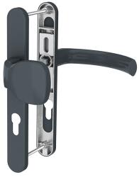 Medos Maner usa termopan, Jowisz, exterior, 85 x 32 mm, buton fix, cu arc, material aluminiu, culoare gri antracit mat RAL7016