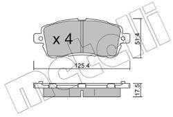 METELLI fékbetétkészlet, tárcsafék METELLI 22-1185-0