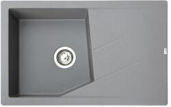 Metalac Linea Plus Metalac Xgranit Gránit Mosogatótálca - Extra mély, Csepegtetőtálcás, Grafit (372993) - rent-xgranit