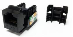 Datacom RJ45 UTP CAT6, DUAL, MINI, fekete (4020)