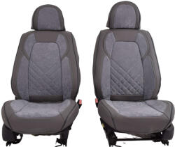 Mitsubishi Colt 2002-Ig Méretezett Üléshuzat -Fortuna Bőr/Szövet -Piros/Fekete- 2 Első Ülésre (ck-17-MITSUBISHI-COLT-2002)