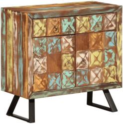 vidaXL többszínű tömör újrahasznosított fa fiókos szekrény 70x35x70 cm (358186)