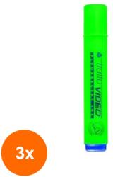 Tratto Set 3 x Marker evidentiator Tratto - Verde (CUL-3xFL0042602)