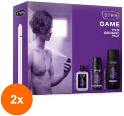STR8 Set 2 x Caseta Cadou Barbati STR8 Game, After Shave 50 ml, Deodorant Spray pentru Corp 150 ml, Gel de Dus 250 ml (ROC-2xSASTR80160)