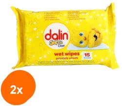 Dalin Set 2 x 32 Servetele Umede Dalin Soft Clean, pentru Copii (ROC-2xAAMDLSE028)