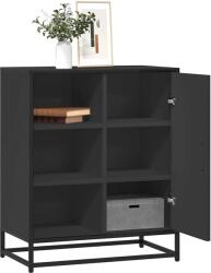 vidaXL fekete szerelt fa tálalószekrény 62x35x76 cm (848994)