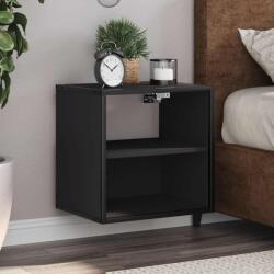 vidaXL 2 db fekete falra szerelhető éjjeliszekrény 40 x 31 x 39, 5 cm (848745)