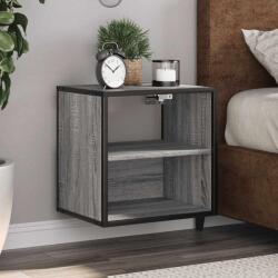 vidaXL 2 db szürke sonoma színű fali éjjeliszekrény 40 x 31 x 39, 5 cm (848751)