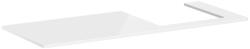 Hansgrohe Xelu Q Pultlap 1360/550 jobboldali kivágással, ráültetett mosdótálhoz 500/480, magasfényű fehér 54098050 (54098050)