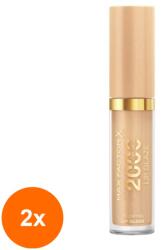 MAX Factor Set 2 x Luciu de Buze Max Factor 2000 Calorie Lip Glaze 005 Honey Creme, 4.4 ml (ROC-2xMAG1019178TS)