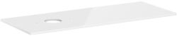 Hansgrohe Xelu Q Pultlap 1360/550 baloldali kivágással, csaplyuk nélküli ráültetett mosdótálhoz, magasfényű fehér 54116050 (54116050)