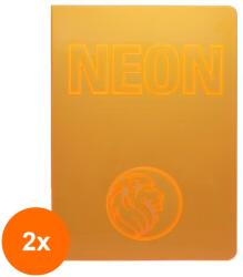Statovac-komerc Set 2 x Caiet A4 Velin, 42 File, 80 g, Coperta Neon PP, Varianta 1 (HOK-2xKH-O100 977V_1)