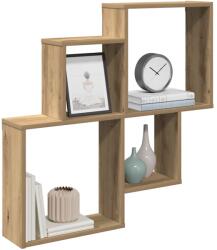 vidaXL fali polc Artisan tölgy 80x15x78, 5 cm Gépelt fa (856611)