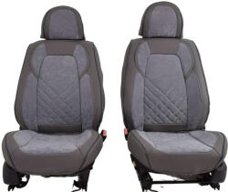 Nissan Micra 2013-Ig Méretezett Üléshuzat -Fortuna Bőr/Szövet -Piros/Fekete- 2 Első Ülésre (ck-17-NISSAN-MICRA-2013-IG)
