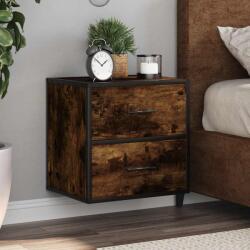 vidaXL 2db füstös tölgy színű fali éjjeliszekrény 40 x 31 x 39, 5 cm (848729)